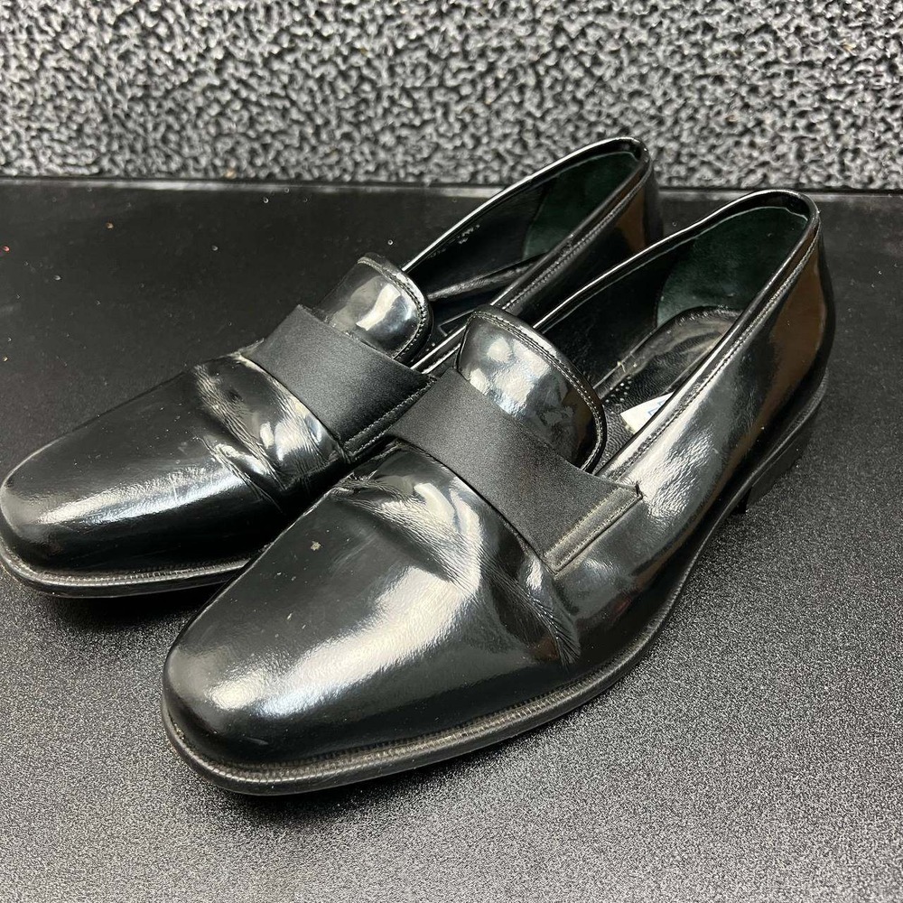 Sandro Moscoloni‎ Comfort Dress Loafer Shoes Men 10.5 Black Leather Slip On